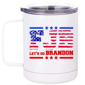 FBJ Lets Go Brandon USA Flag LGB United States 12 oz Stainless Steel Tumbler Cup