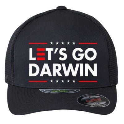 Funny LetS Go Darwin Charles Darwin Flexfit Unipanel Trucker Cap
