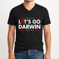 Funny LetS Go Darwin Charles Darwin V-Neck T-Shirt