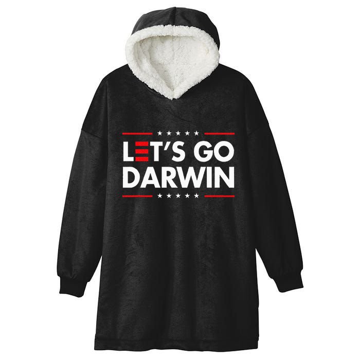 Funny LetS Go Darwin Charles Darwin Hooded Wearable Blanket