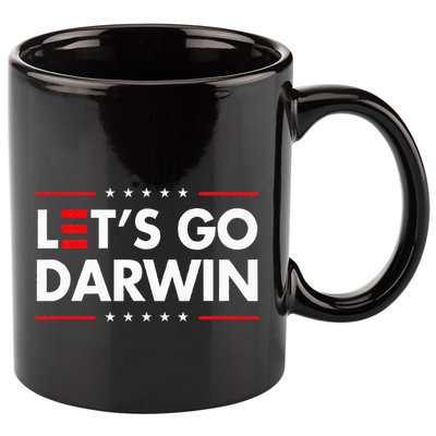 Funny LetS Go Darwin Charles Darwin 11oz C Handle Ceramic Mug