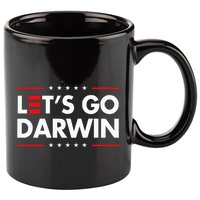 Funny LetS Go Darwin Charles Darwin 11oz C Handle Ceramic Mug