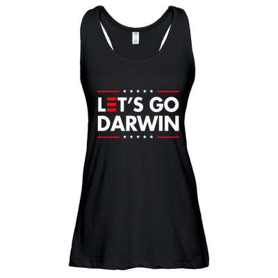 Funny LetS Go Darwin Charles Darwin Ladies Essential Flowy Tank