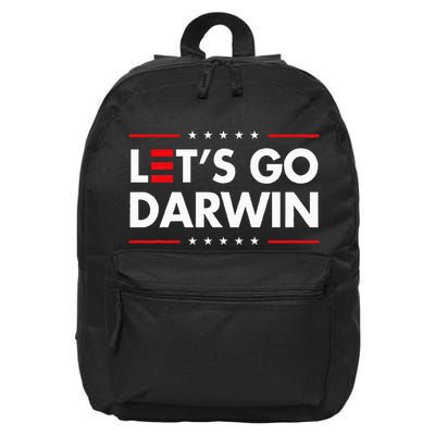 Funny LetS Go Darwin Charles Darwin 16 in Basic Backpack