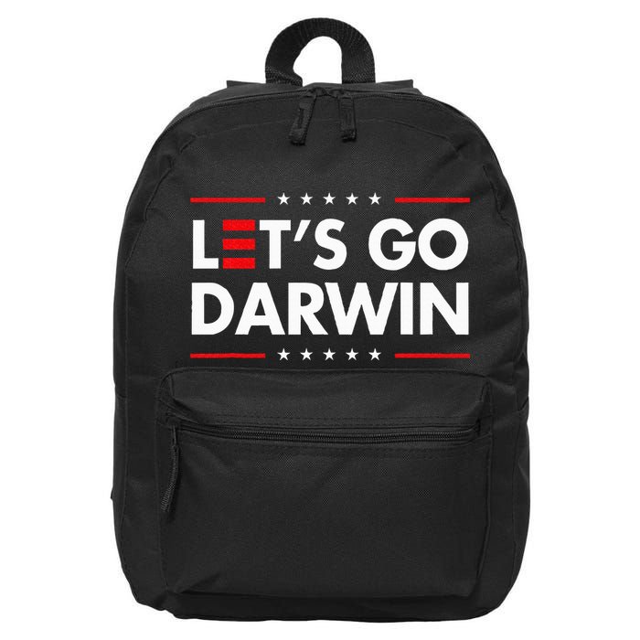 Funny LetS Go Darwin Charles Darwin 16 in Basic Backpack