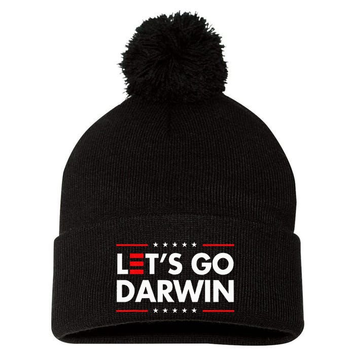 Funny LetS Go Darwin Charles Darwin Pom Pom 12in Knit Beanie