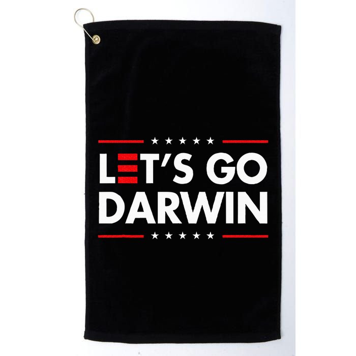 Funny LetS Go Darwin Charles Darwin Golf Towel