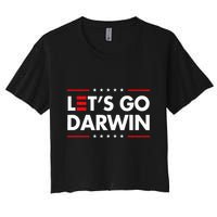 Funny LetS Go Darwin Charles Darwin Crop Top