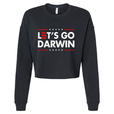 Funny LetS Go Darwin Charles Darwin Cropped Pullover Crew