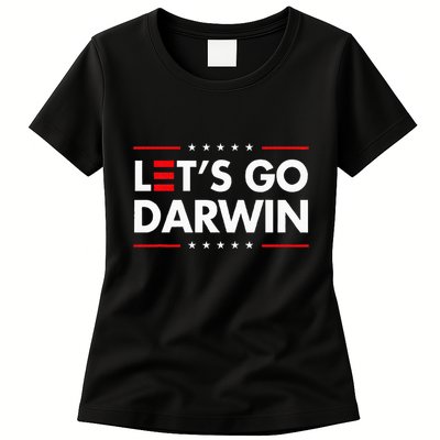 Funny LetS Go Darwin Charles Darwin Womens T-Shirt