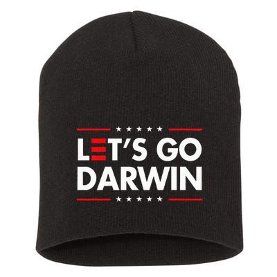 Funny LetS Go Darwin Charles Darwin Short Acrylic Beanie