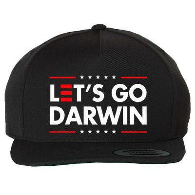 Funny LetS Go Darwin Charles Darwin Wool Snapback Cap
