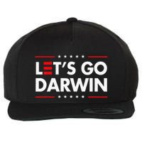 Funny LetS Go Darwin Charles Darwin Wool Snapback Cap