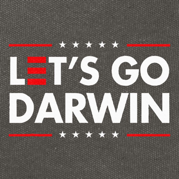 Funny LetS Go Darwin Charles Darwin Cotton Canvas Backpack
