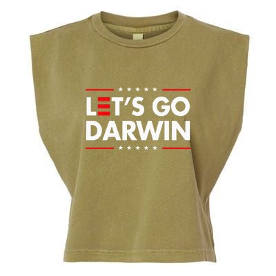 Funny LetS Go Darwin Charles Darwin Garment-Dyed Women's Muscle Tee