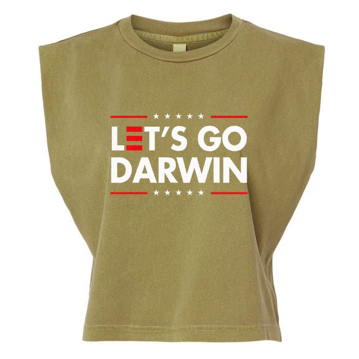 Funny LetS Go Darwin Charles Darwin Garment-Dyed Women's Muscle Tee
