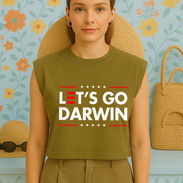 Funny LetS Go Darwin Charles Darwin Garment-Dyed Women's Muscle Tee