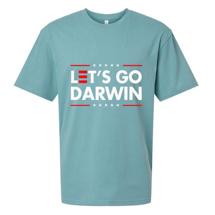 Funny LetS Go Darwin Charles Darwin Sueded Cloud Jersey T-Shirt
