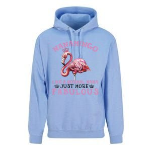 Flamingo Lover Grandma Mom Yayamingo Like A Normal Yaya Unisex Surf Hoodie