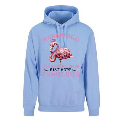 Flamingo Lover Grandma Mom Yayamingo Like A Normal Yaya Unisex Surf Hoodie