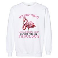 Flamingo Lover Grandma Mom Yayamingo Like A Normal Yaya Garment-Dyed Sweatshirt