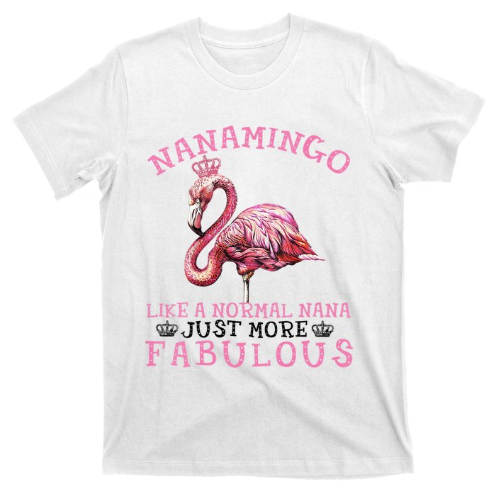 Flamingo Lover Grandma Mom Yayamingo Like A Normal Yaya T-Shirt