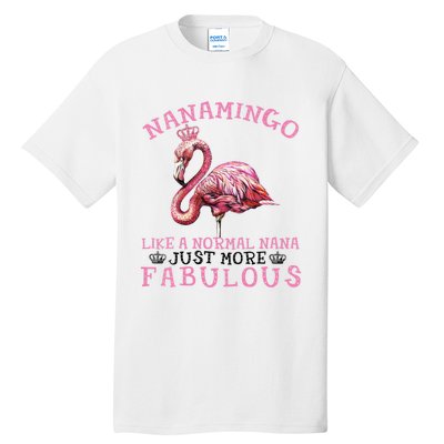 Flamingo Lover Grandma Mom Yayamingo Like A Normal Yaya Tall T-Shirt