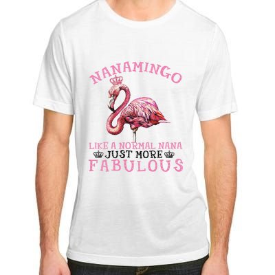 Flamingo Lover Grandma Mom Yayamingo Like A Normal Yaya Adult ChromaSoft Performance T-Shirt