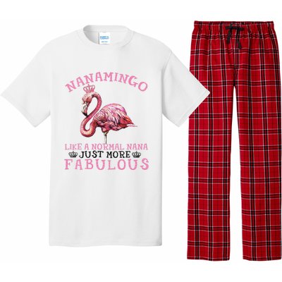 Flamingo Lover Grandma Mom Yayamingo Like A Normal Yaya Pajama Set