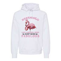 Flamingo Lover Grandma Mom Yayamingo Like A Normal Yaya Premium Hoodie