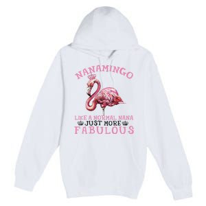 Flamingo Lover Grandma Mom Yayamingo Like A Normal Yaya Premium Pullover Hoodie