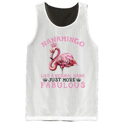 Flamingo Lover Grandma Mom Yayamingo Like A Normal Yaya Mesh Reversible Basketball Jersey Tank