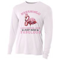 Flamingo Lover Grandma Mom Yayamingo Like A Normal Yaya Cooling Performance Long Sleeve Crew