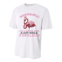 Flamingo Lover Grandma Mom Yayamingo Like A Normal Yaya Performance Sprint T-Shirt