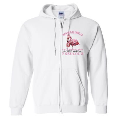 Flamingo Lover Grandma Mom Yayamingo Like A Normal Yaya Full Zip Hoodie