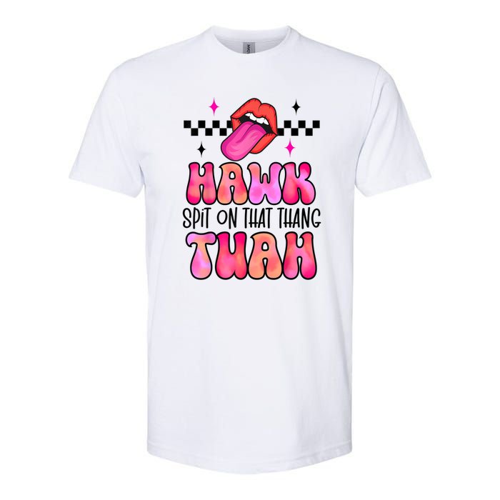 Funny Lips Groovy Hawk Tush Spit On That Thing Gift Softstyle CVC T-Shirt