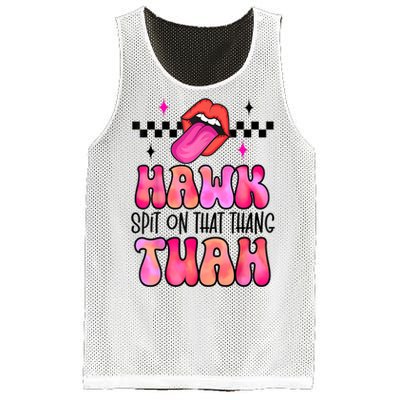 Funny Lips Groovy Hawk Tush Spit On That Thing Gift Mesh Reversible Basketball Jersey Tank