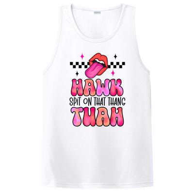 Funny Lips Groovy Hawk Tush Spit On That Thing Gift PosiCharge Competitor Tank