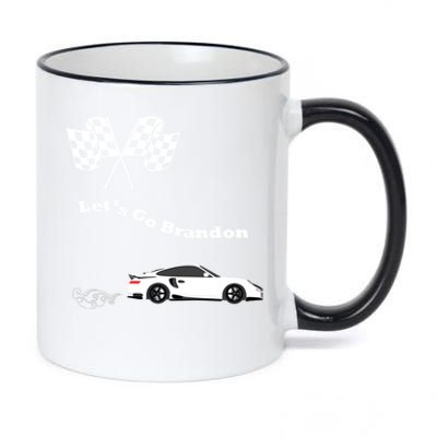 Funny LetS Go Brandon Race Car Meaningful Gift 11oz Black Color Changing Mug