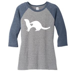 Ferret Lover Gift Ferret Pet Owner Women's Tri-Blend 3/4-Sleeve Raglan Shirt