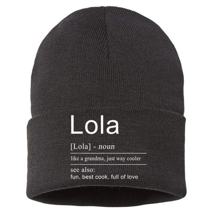 Filipino Lola Grandma Philippines  for Wo Sustainable Knit Beanie