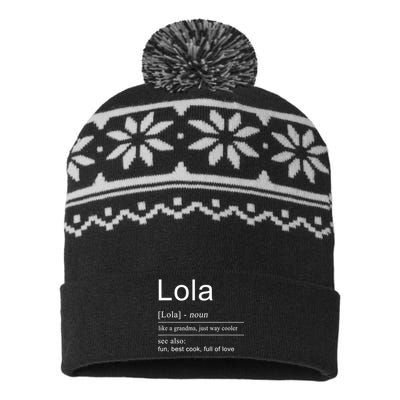 Filipino Lola Grandma Philippines  for Wo USA-Made Snowflake Beanie