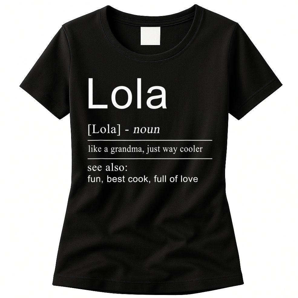 Filipino Lola Grandma Philippines  for Wo Womens T-Shirt
