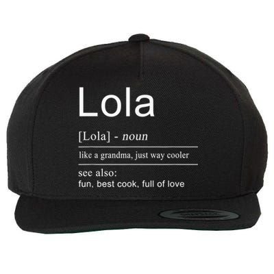 Filipino Lola Grandma Philippines  for Wo Wool Snapback Cap