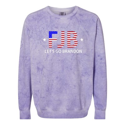 FJB Let's Go Brandon Colorblast Crewneck Sweatshirt