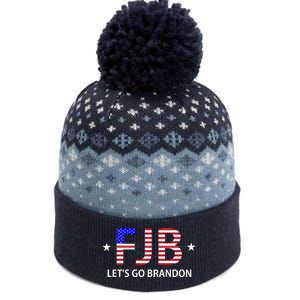 FJB Let's Go Brandon The Baniff Cuffed Pom Beanie