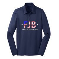 FJB Let's Go Brandon Silk Touch Performance Long Sleeve Polo