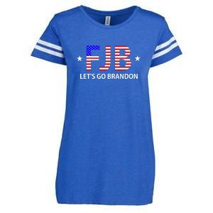 FJB Let's Go Brandon Enza Ladies Jersey Football T-Shirt