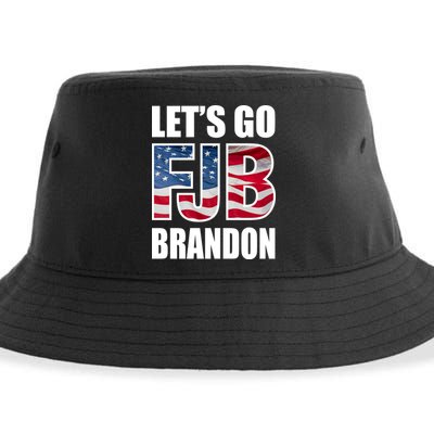 FJB Let's Go Brandon FJB Flag Image Apparel Sustainable Bucket Hat