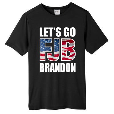 FJB Let's Go Brandon FJB Flag Image Apparel Tall Fusion ChromaSoft Performance T-Shirt